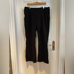 Women’s black trousers with embroidered pockets